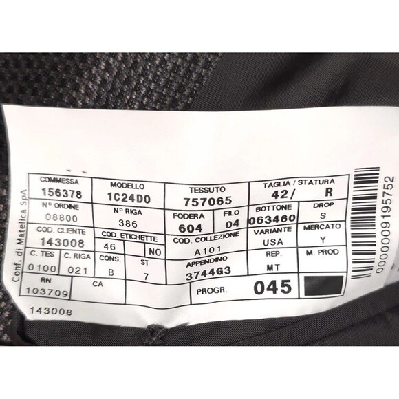 ARMANI COLLEZIONI Blazer 42R NEIMAN MARCUS Sport Coat ITALY MADE Gray SILK WOOL - Picture 15 of 16